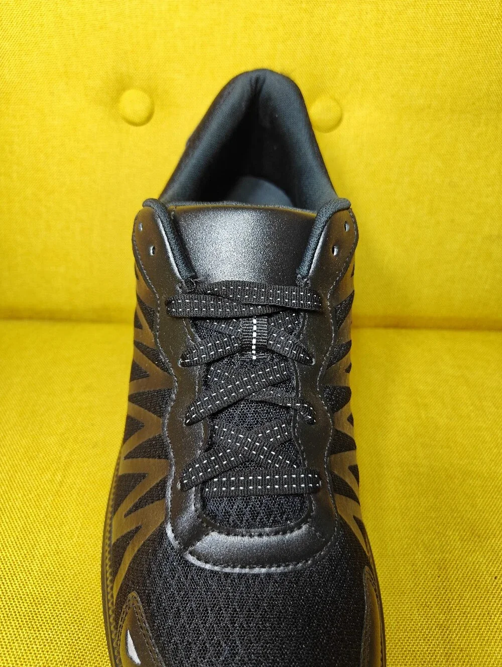EUC SAS Mission One-M Lace Up Vibram Black Comfy Mesh Sneaker Mens Shoe Size 12D